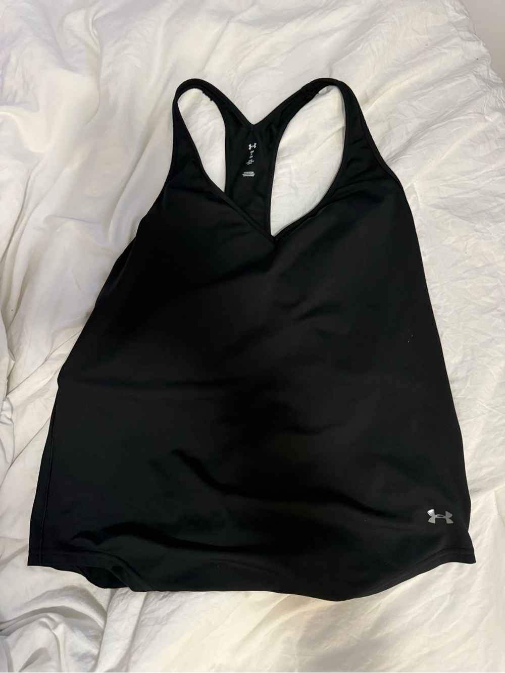 Under Armour Black Racerback V-Neck Tank Top
